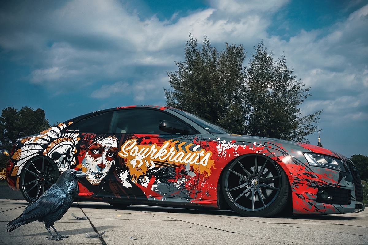 Professionelles Carshooting eines getunten Audi A5 in Schwerin von Tempel Design